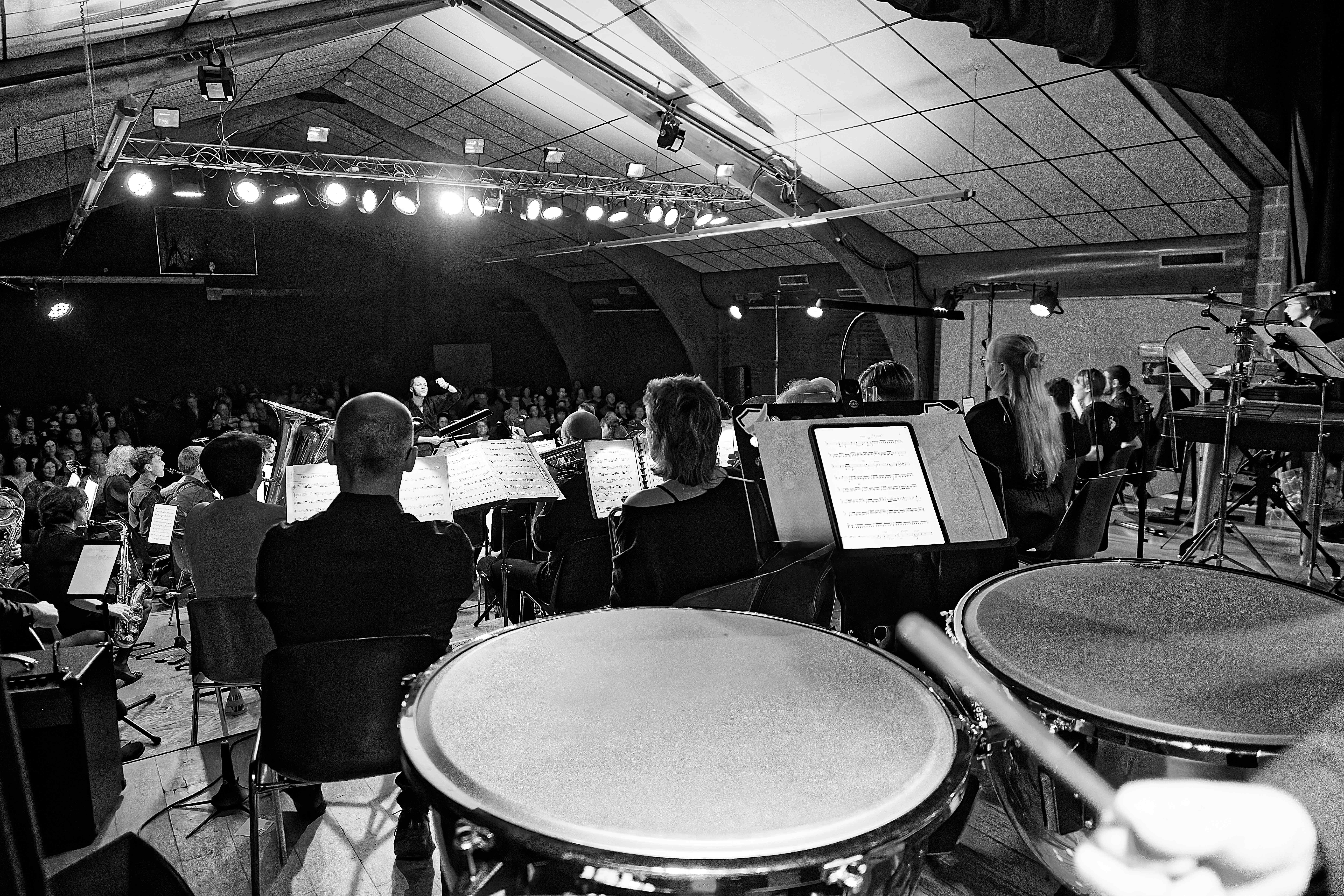 vue du fond de la scène